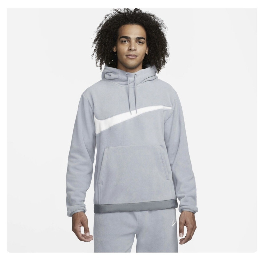 Nike Club Fleece+ Men's Winterized Pullover Hoodie SZ Large